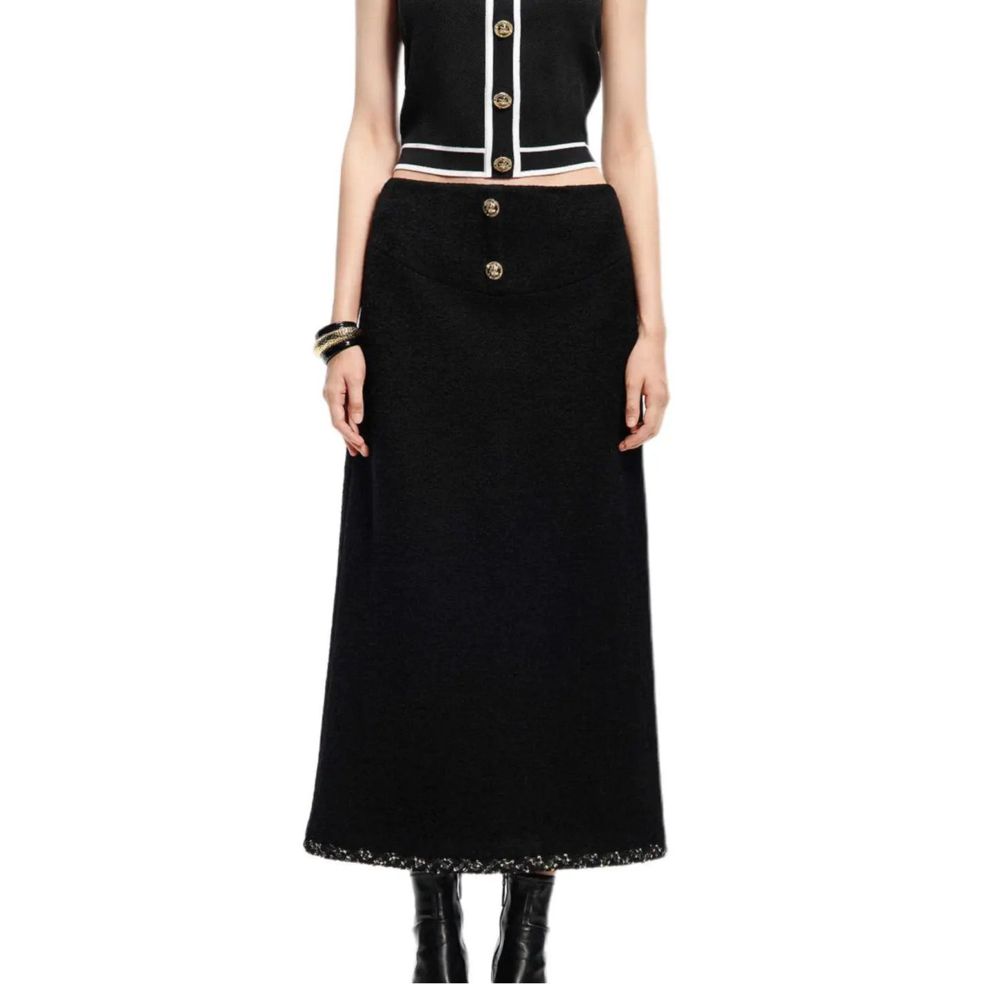 

KARL LAGERFELD / Karl Lagerfeld Jeans Повседневная длинная юбка KARL LAGERFELD черная