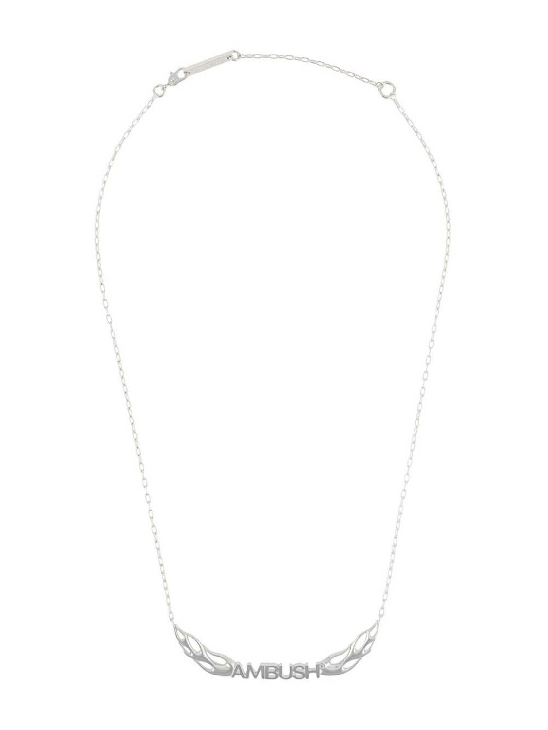 

Серебряное колье с логотипом AMBUSH, серебряный