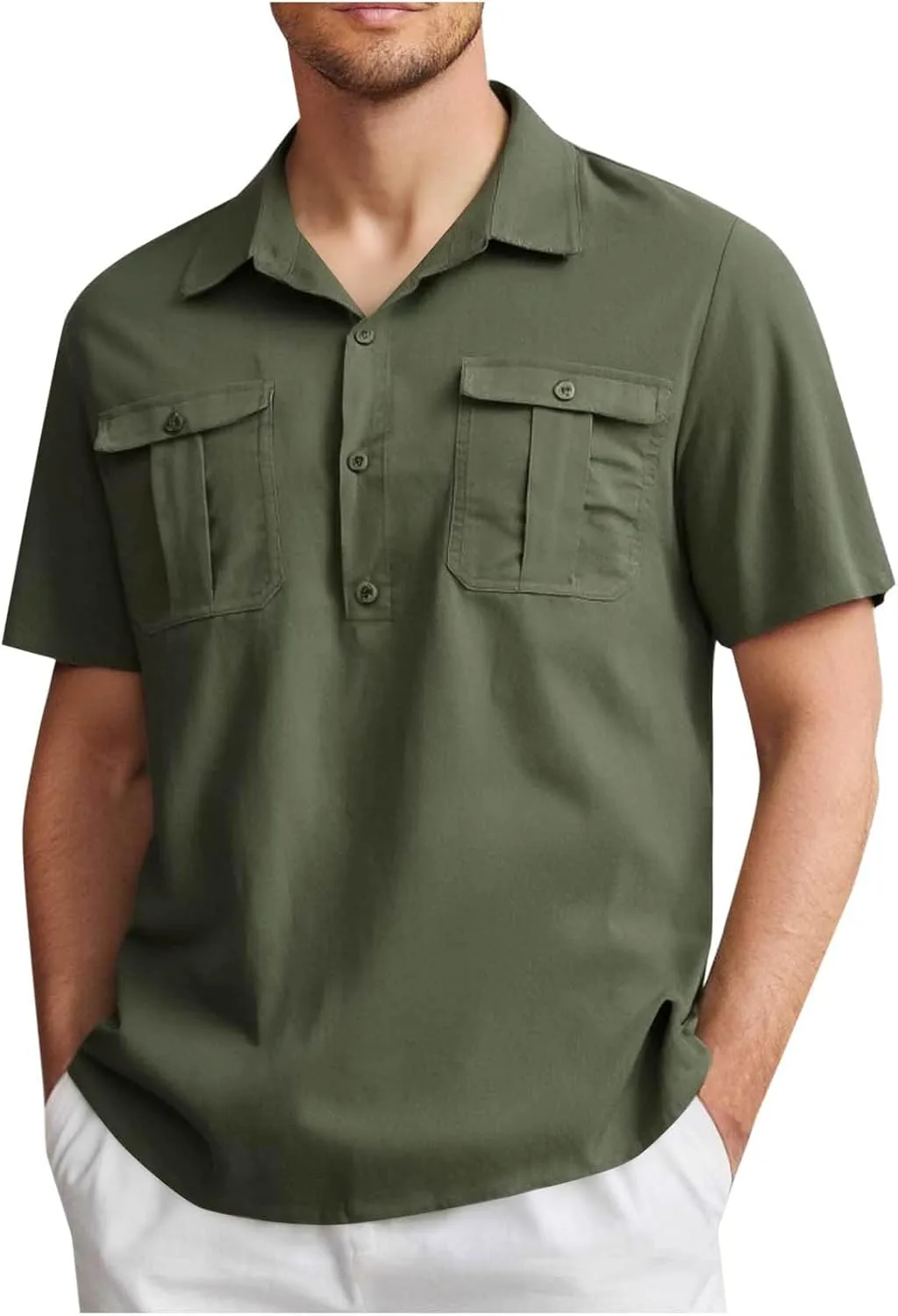 

Мужская поло для гольфа Regular Fit с коротким рукавом и двойными карманами