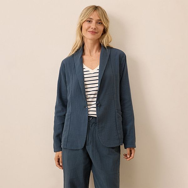 

Двухслойная куртка из органического хлопка Pact, French Navy