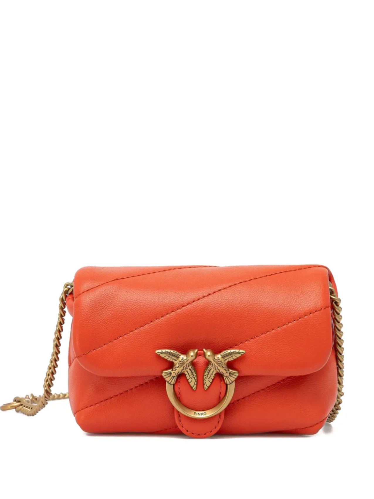 

Стеганая сумка Mini Love PINKO, оранжевый