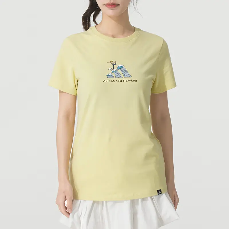 Adidas Спортивная футболка Women's Yellow — фото 3
