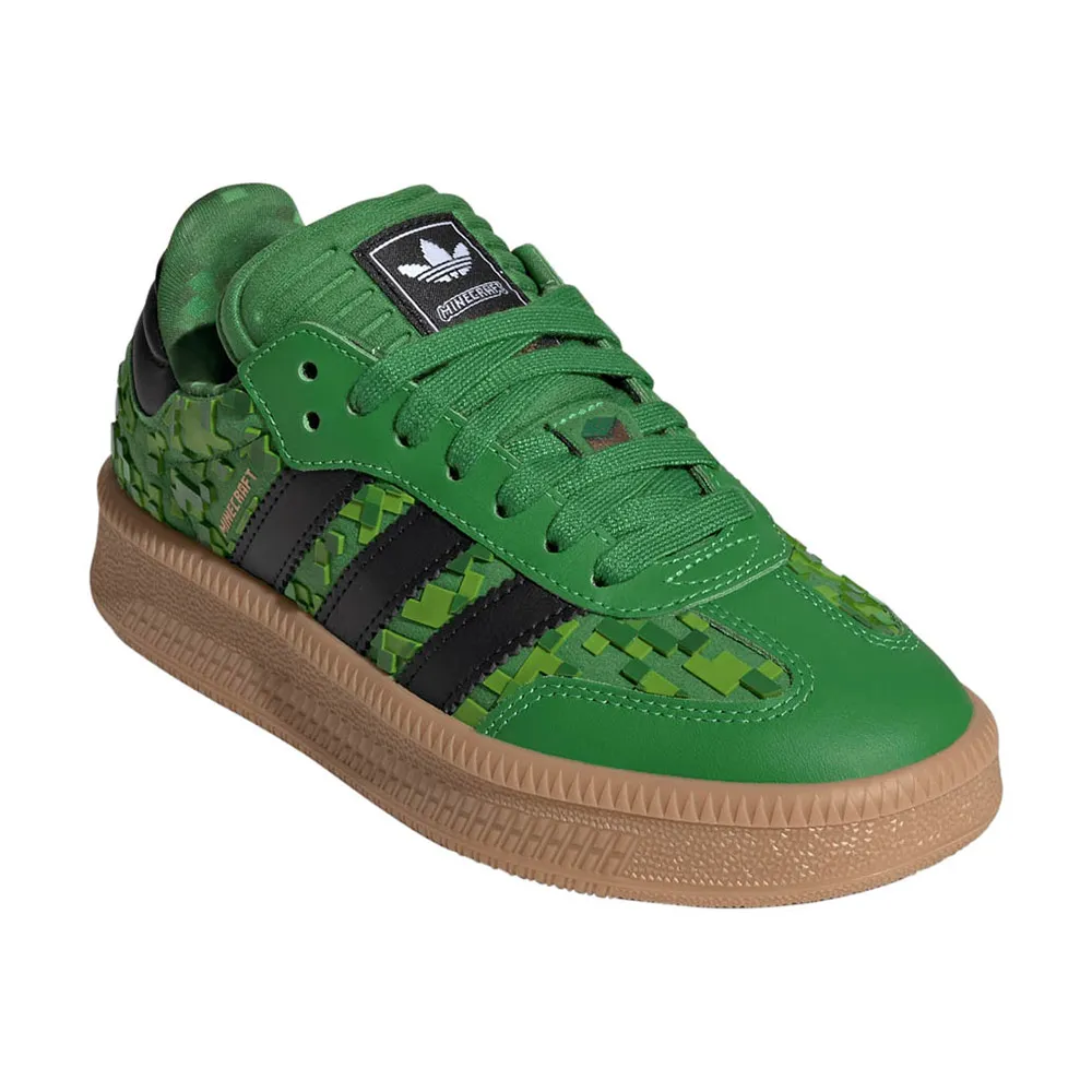 Детские кроссовки adidas Originals Minecraft Samba XLG, зеленые — фото 2
