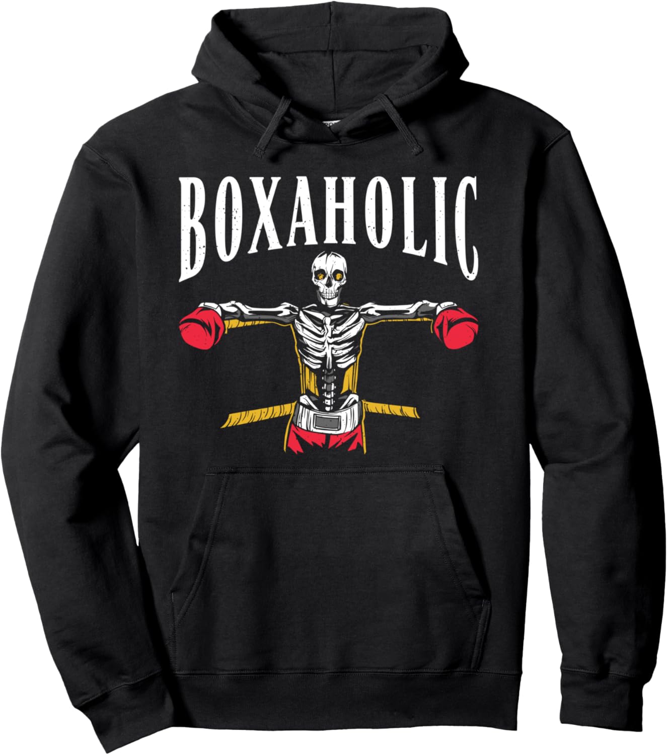 

Худи Boxaholic Sports Fighter Boxing Equipment And Gifts, черный