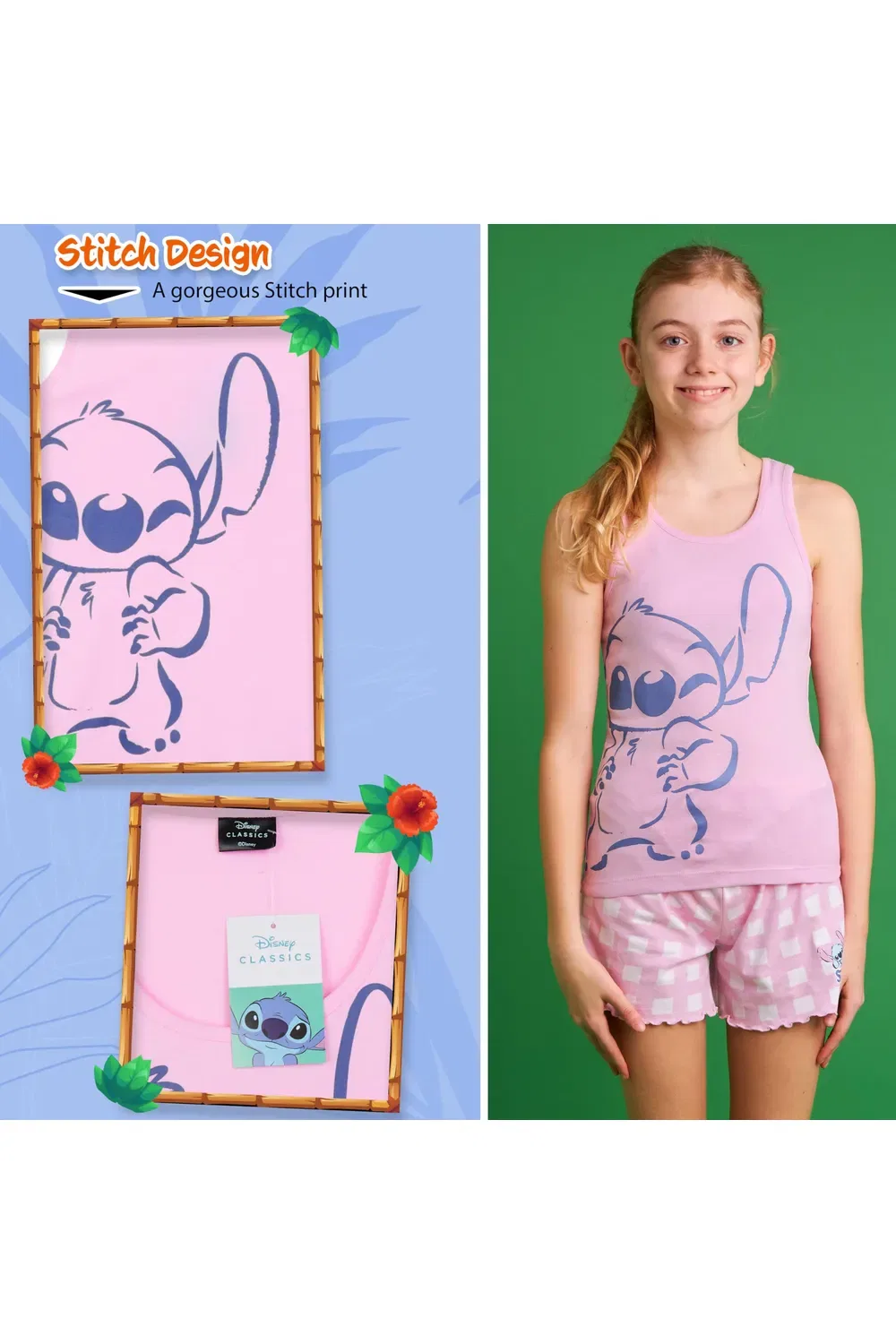 Пижама детская Disney Stitch, розовый — фото 4