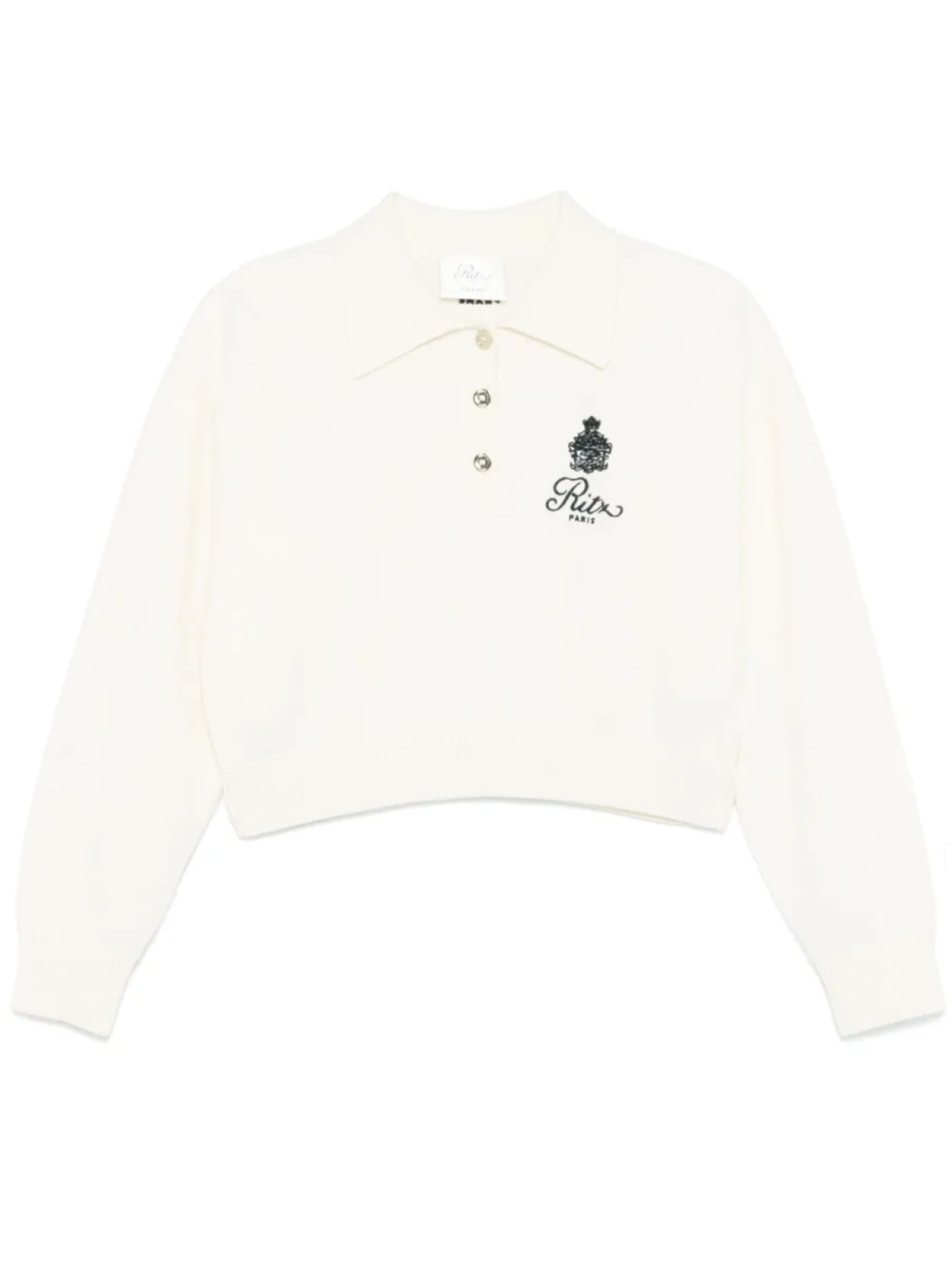 

FRAME x Ritz Paris рубашка поло с вышитым логотипом, нейтральный