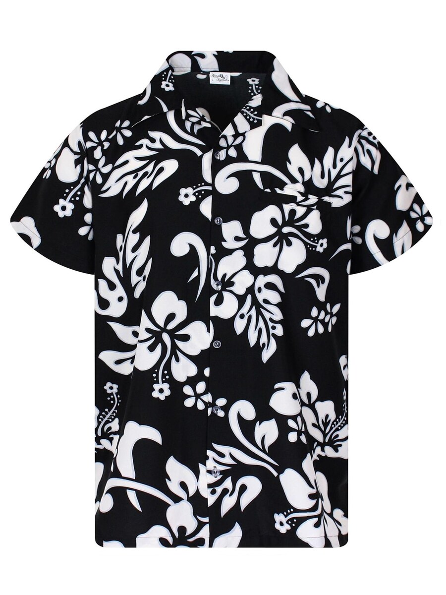 

Рубашка King Kameha Hibiscus, черный