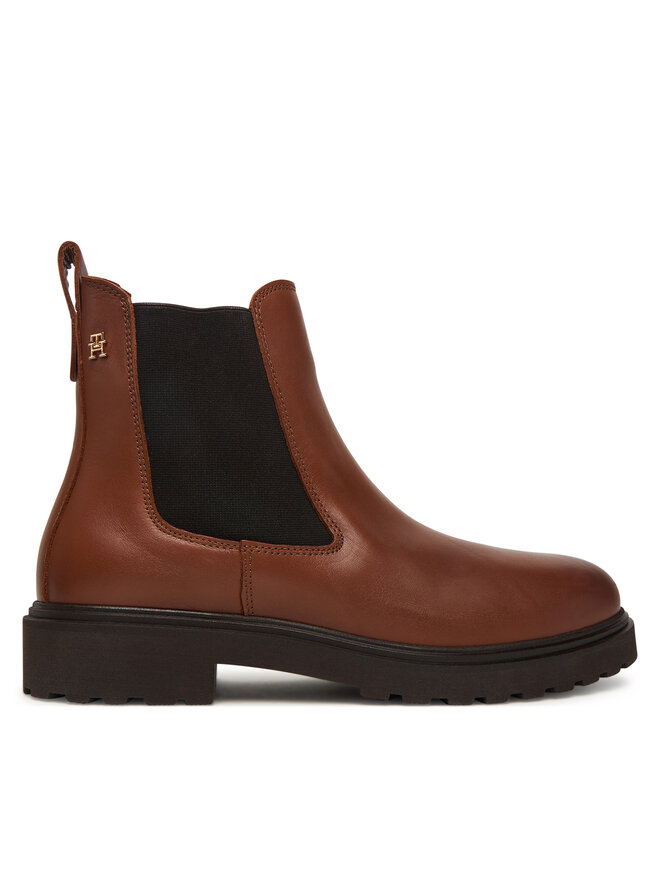 Классические ботильоны Cleated FW0FW08766 Tommy Hilfiger, коричневый