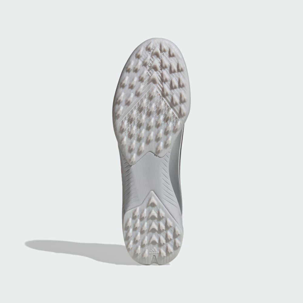 Кроссовки Adidas F50 Messi League Turf Boots, цвет Cloud White/Lucid Red/Silver Metallic — фото 4