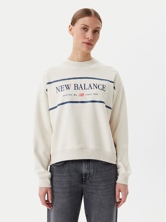 

Толстовка оверсайз Athletics Nautical Lobster WT51923 New Balance, бежевый