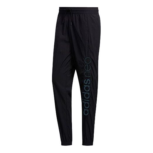 

Спортивные штаны adidas neo M Ss Tp 2 Alphabet Logo Printing Sports Pants Black, черный