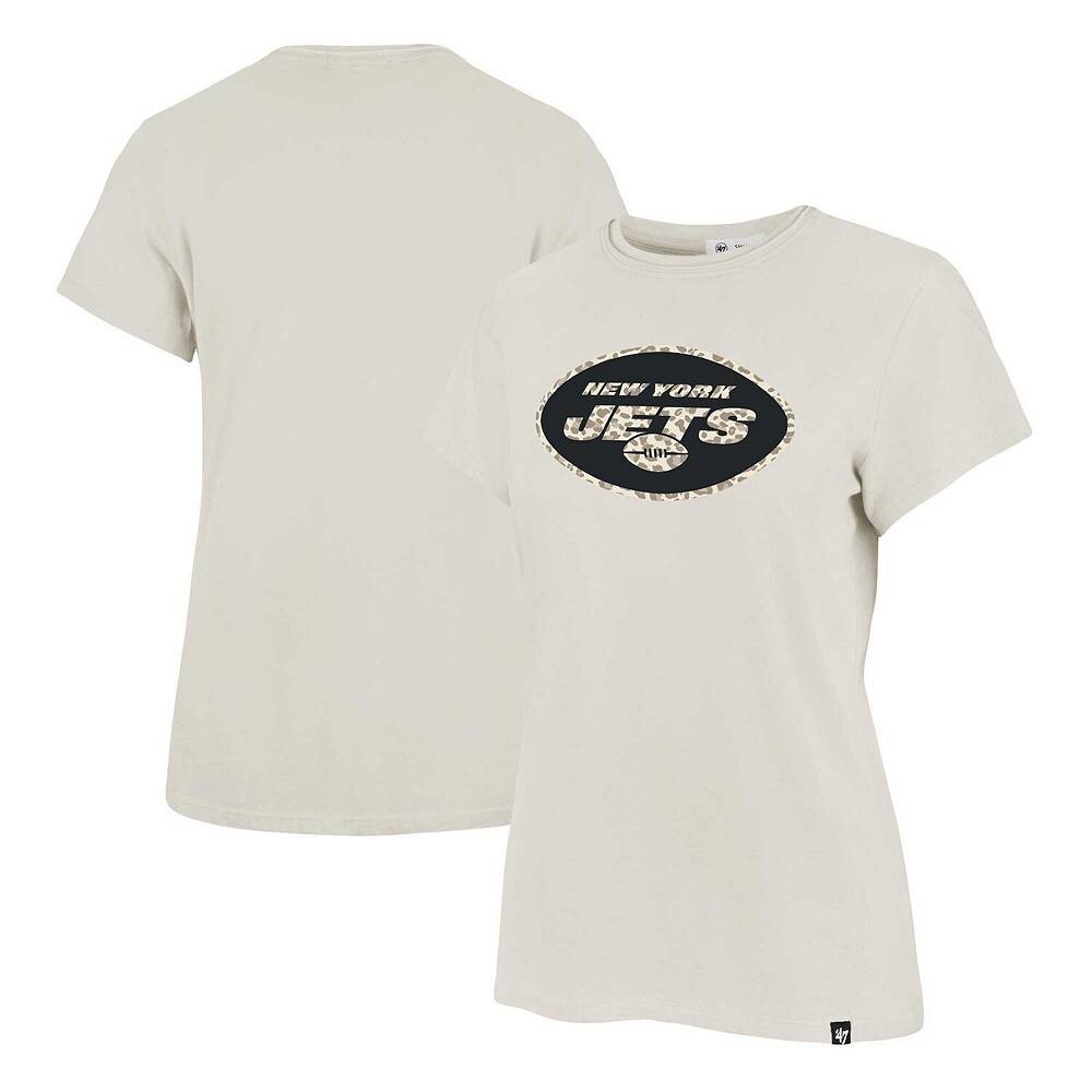 

Женская кремовая футболка '47 New York Jets Panthera Frankie, цвет Jet Beige