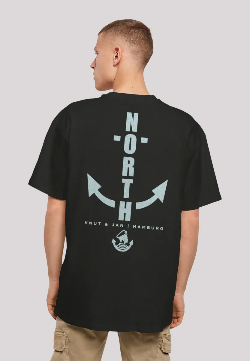 

F4NT4STIC Футболка "North Anker Knut & Jan Hamburg", принт, черный