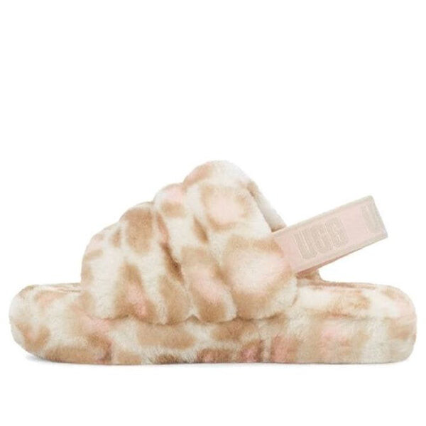 

Тапочки пушистые да слайд пантеры принт тапочки Ugg, белый