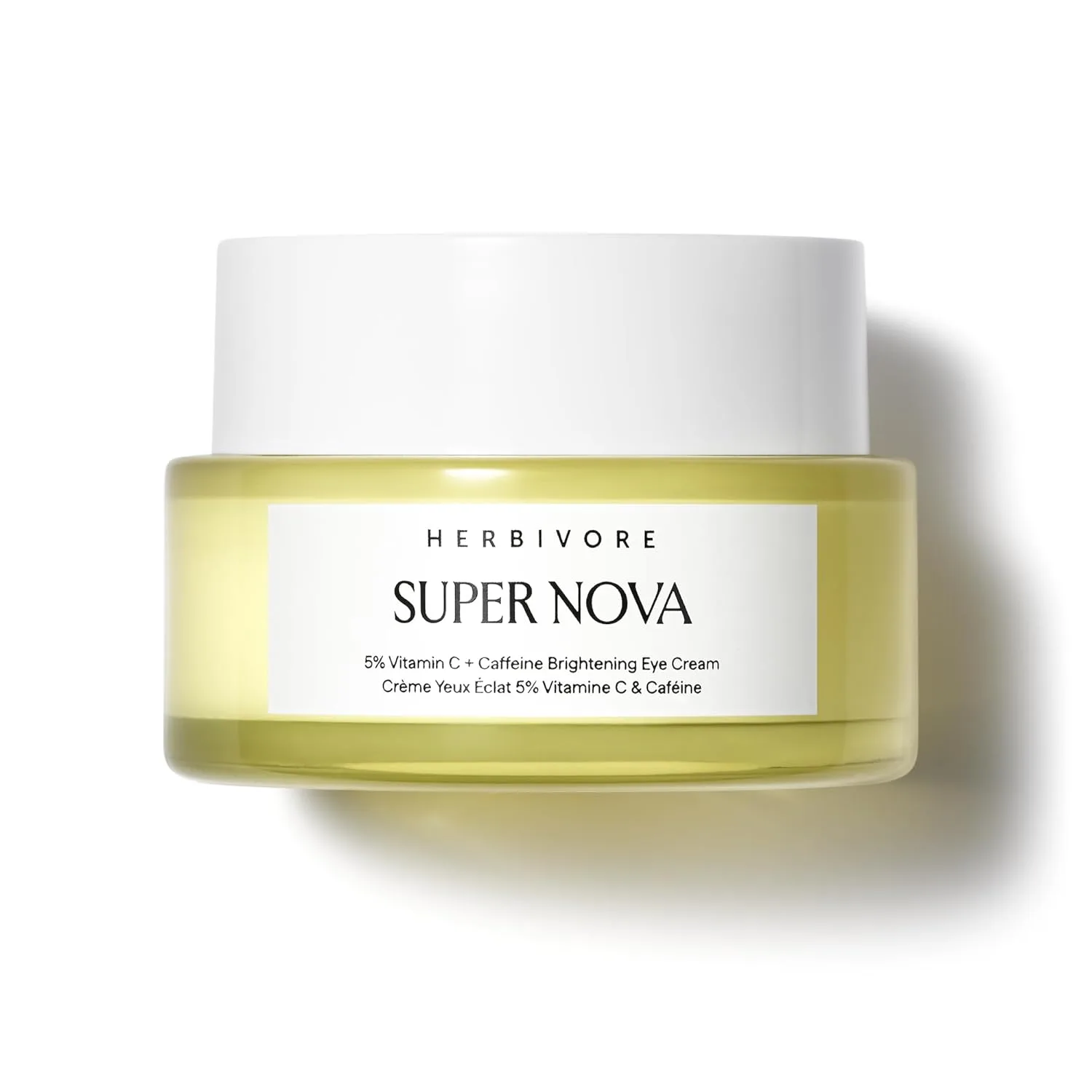 Крем для век HERBIVORE Super Nova с 5% THD витамином C и кофеином, против темных кругов и отеков, осветляет, растительный, веганский, 15 мл