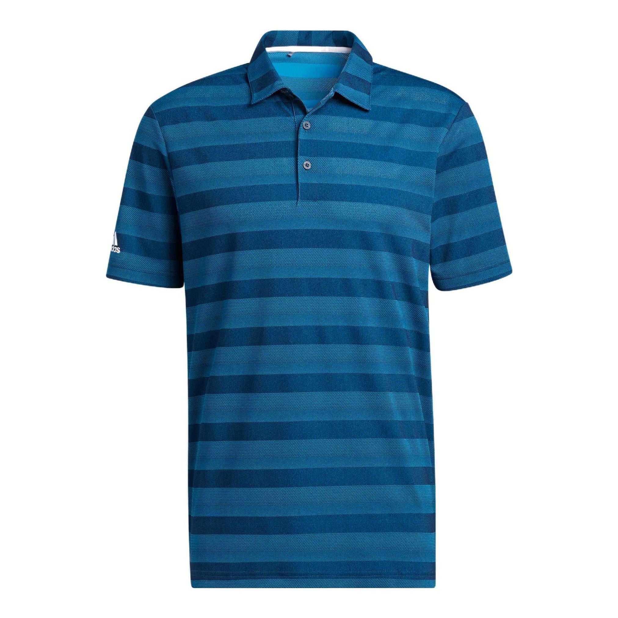 

Футболка Men's adidas SS22 Stripe Logo Printing Short Sleeve Blue Polo Shirt H56792
