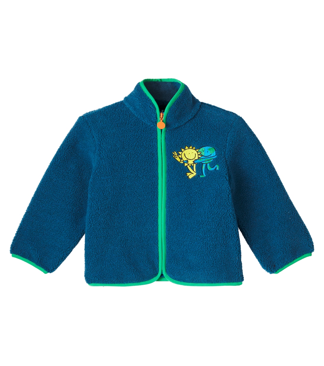 

Вышитая флисовая куртка Stella McCartney Kids, Blu