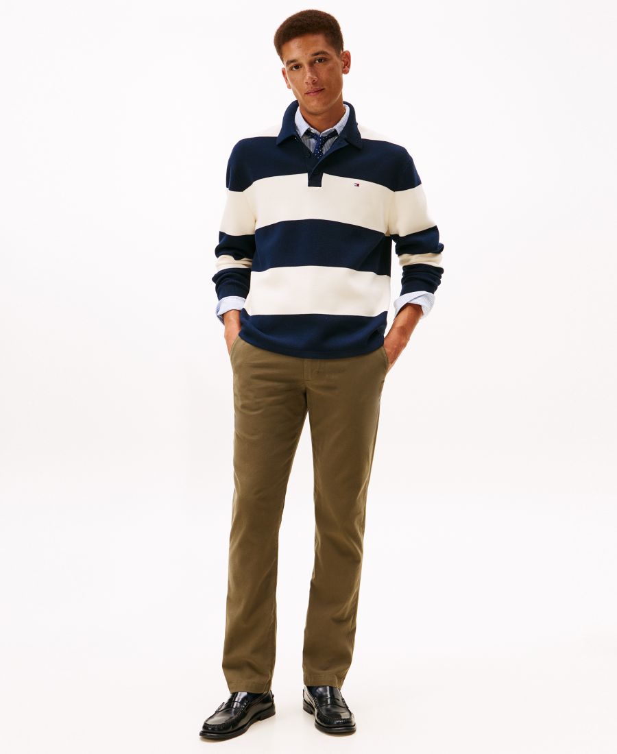 Мужские брюки Denton Slim-Fit Tommy Hilfiger, Olive Green — фото 4