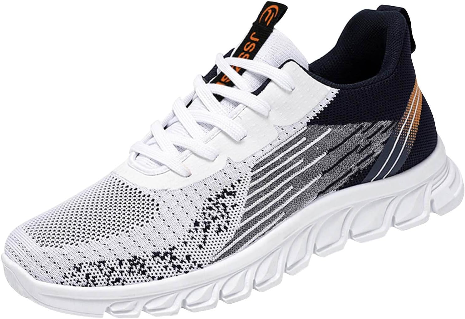 

Легкие дышащие прогулочные кроссовки IWIHMIV для мужчин, нескользящие спортивные повседневные кроссовки однотонного цвета, темно-синий