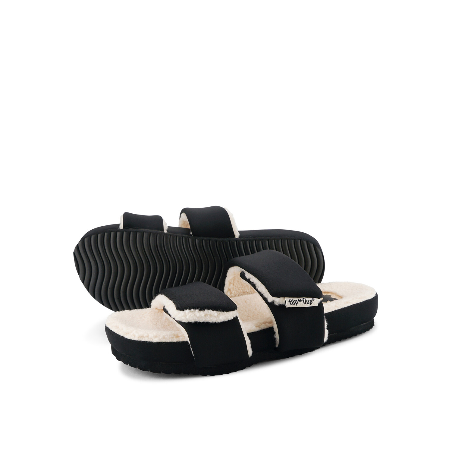 

Тапочки Flip Flop Hausschuh double*strap paddy, черный