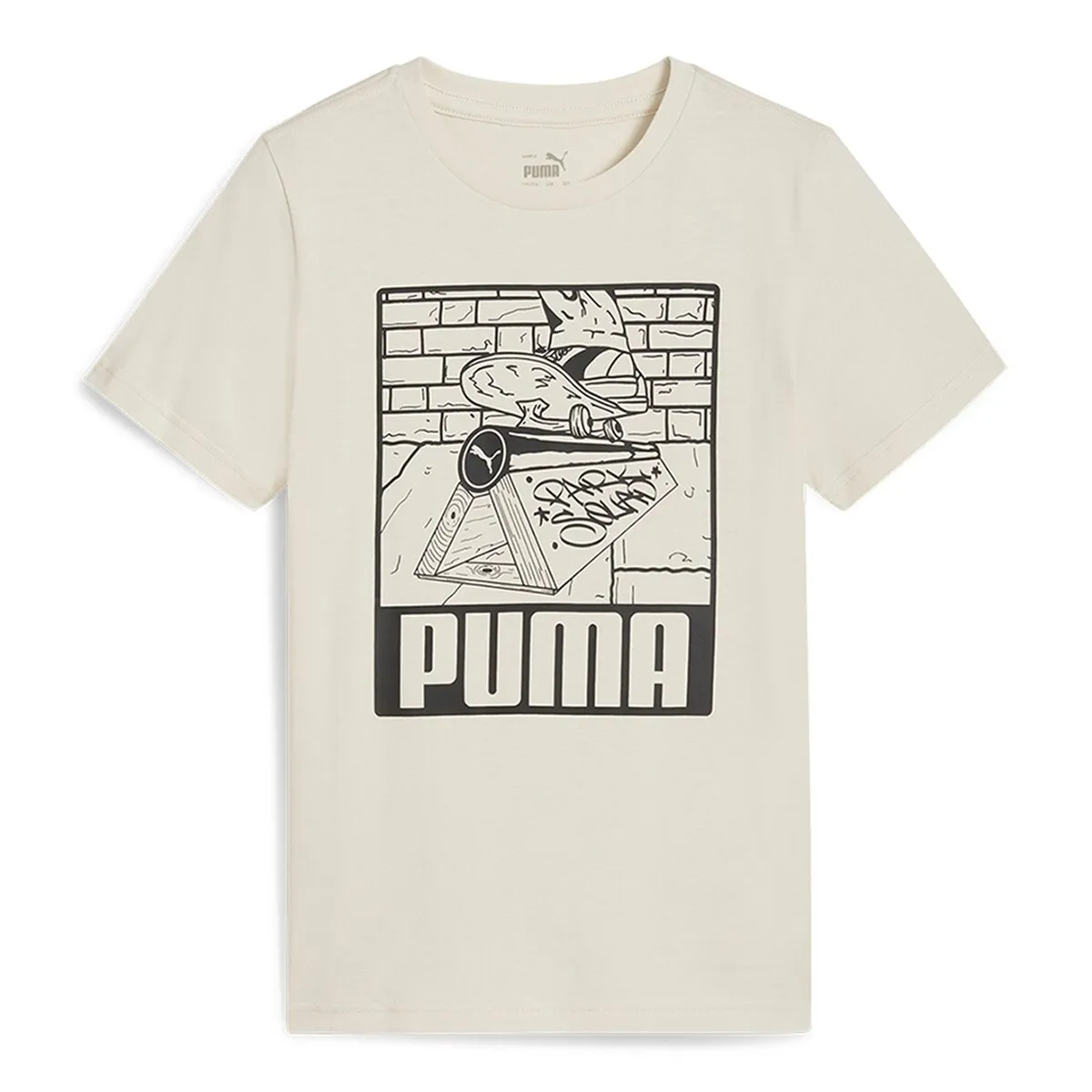

Футболка детская с рисунком Puma ess+ Mid 90s, белый