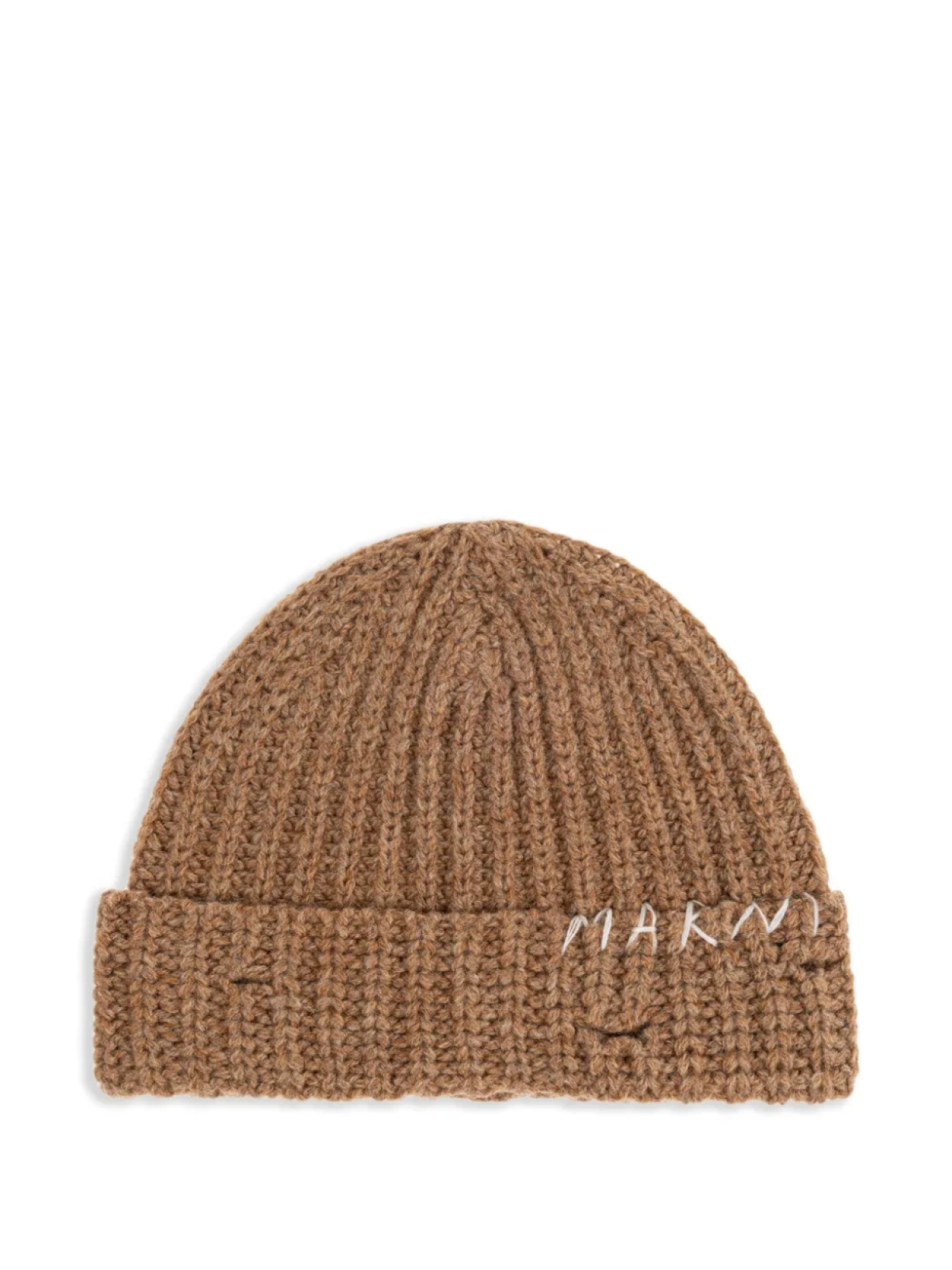

Шапка из натуральной шерсти Marni, коричневый