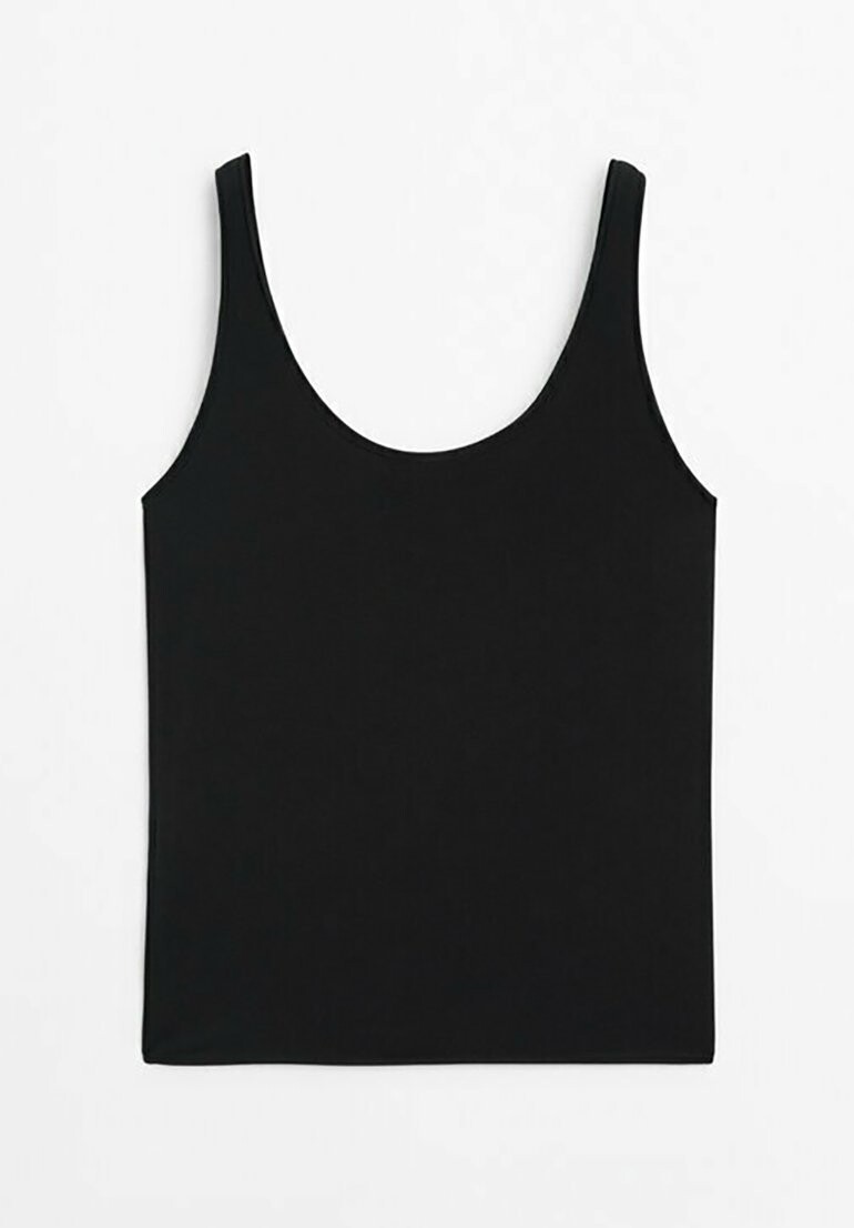 

Топ Stretch Blend Strappy Massimo Dutti, черный