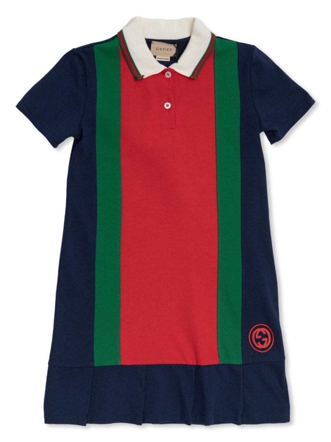 

Gucci Kids платье миди с переплетенными G-образными узорами, синий