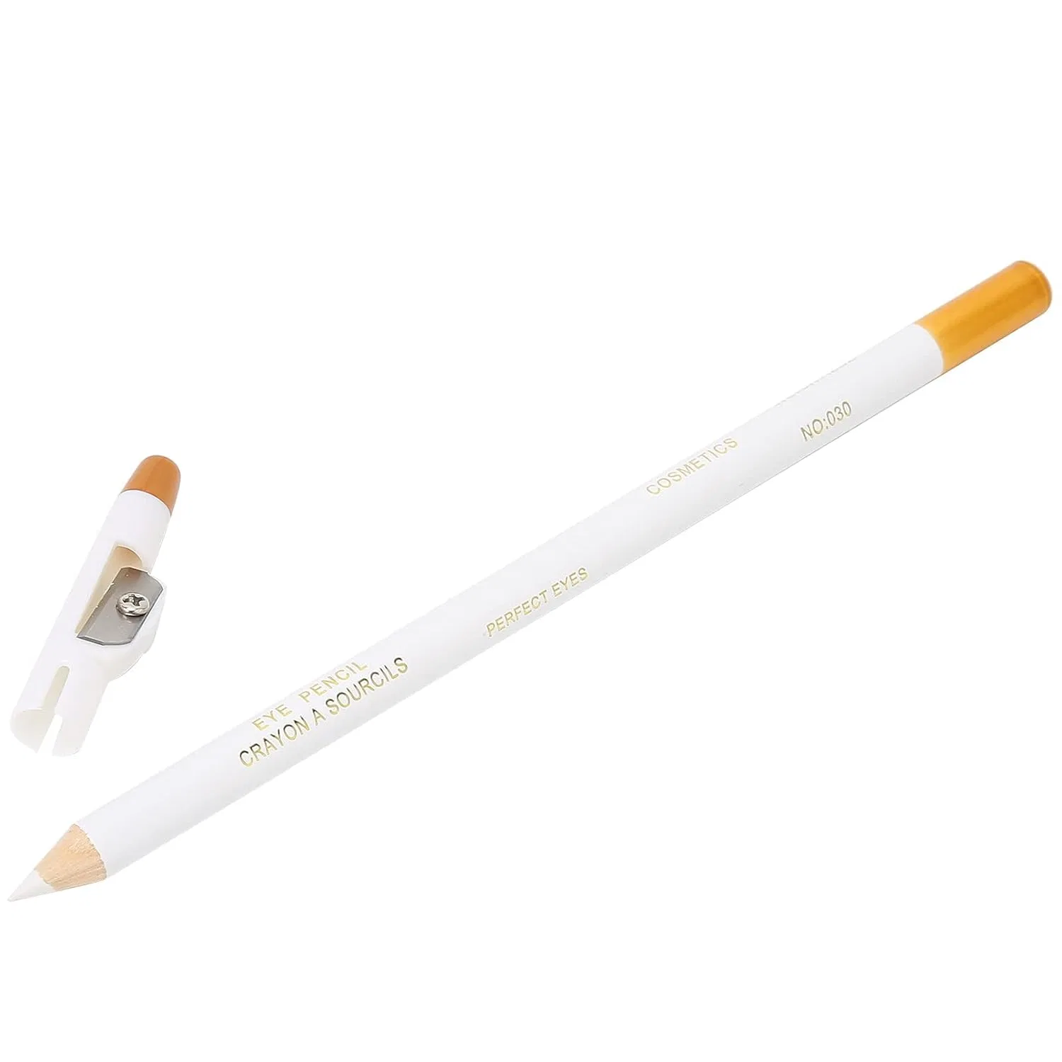 Карандаш-филлер для бороды Barber Pencil Kit с точилкой, белый ‎Ejoyous