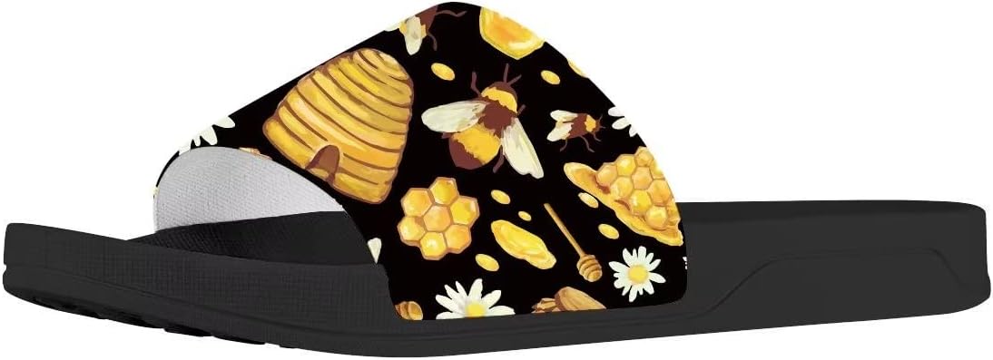 

Женские мягкие нескользящие сандалии Forchrinse, плоские шлепанцы для пляжа, бассейна, душа и дома, Bee