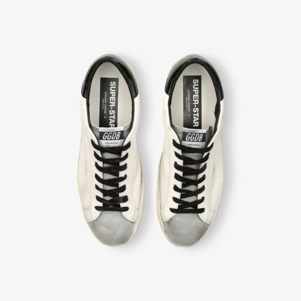 Кроссовки низкие Golden Goose Super Star, белый / черный / серый — фото 2