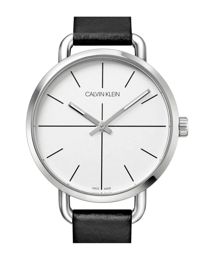 

Элегантные модные многофункциональные кварцевые часы. Calvin Klein, черный