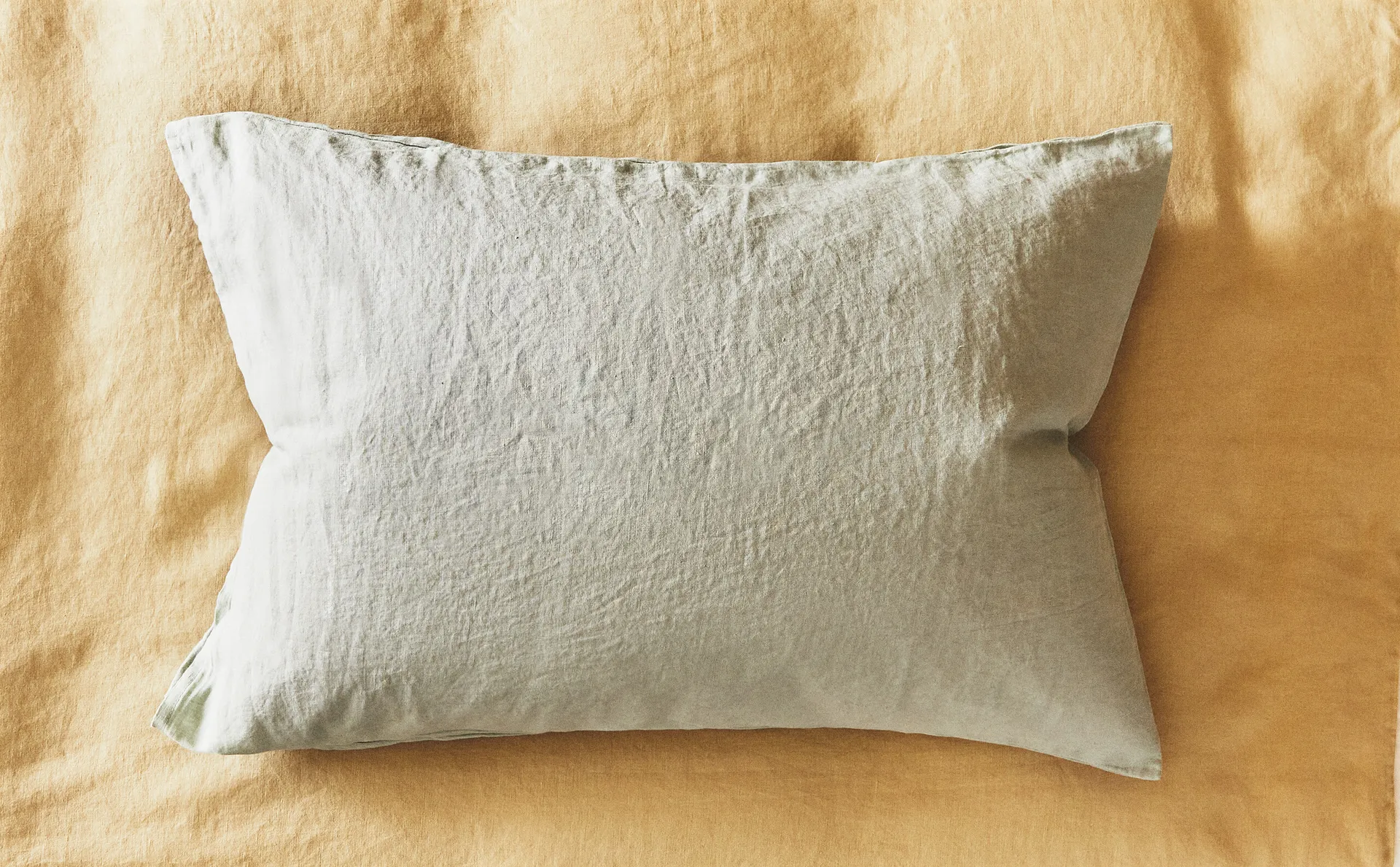 

Льняная наволочка Zara Home, зеленый