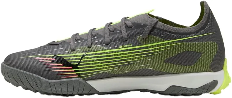 Футбольные бутсы Puma Men's Ultra 5 Match Turf Trainer, серебристый/желтый — фото 3
