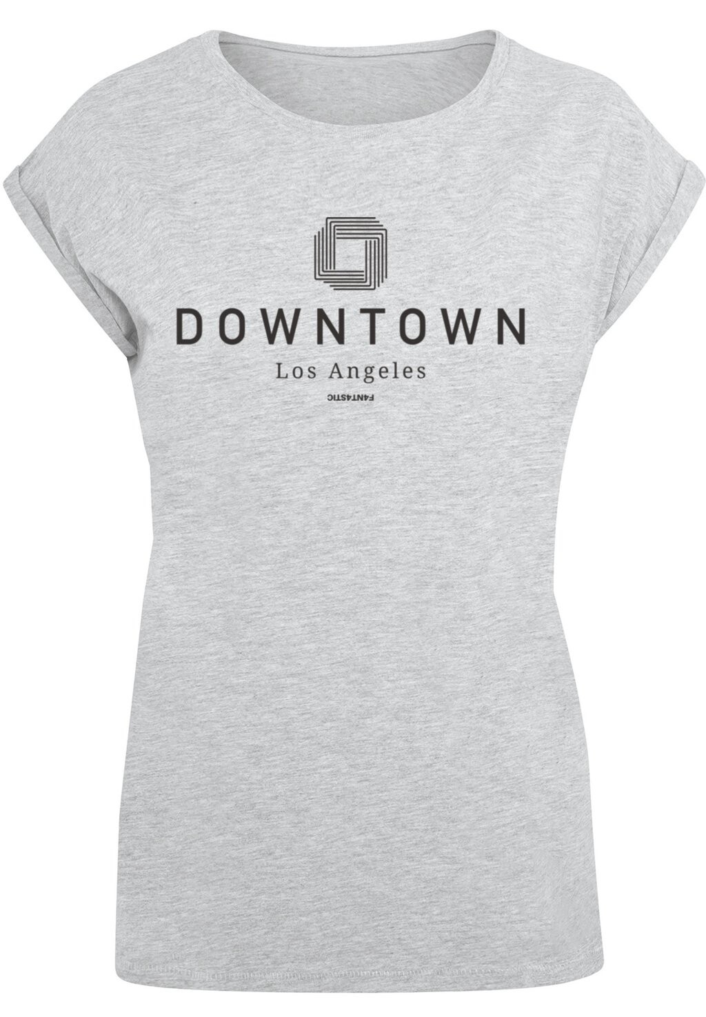 

Футболка с принтом DOWNTOWN LA SHORT SLEEVE F4NT4STIC, серый