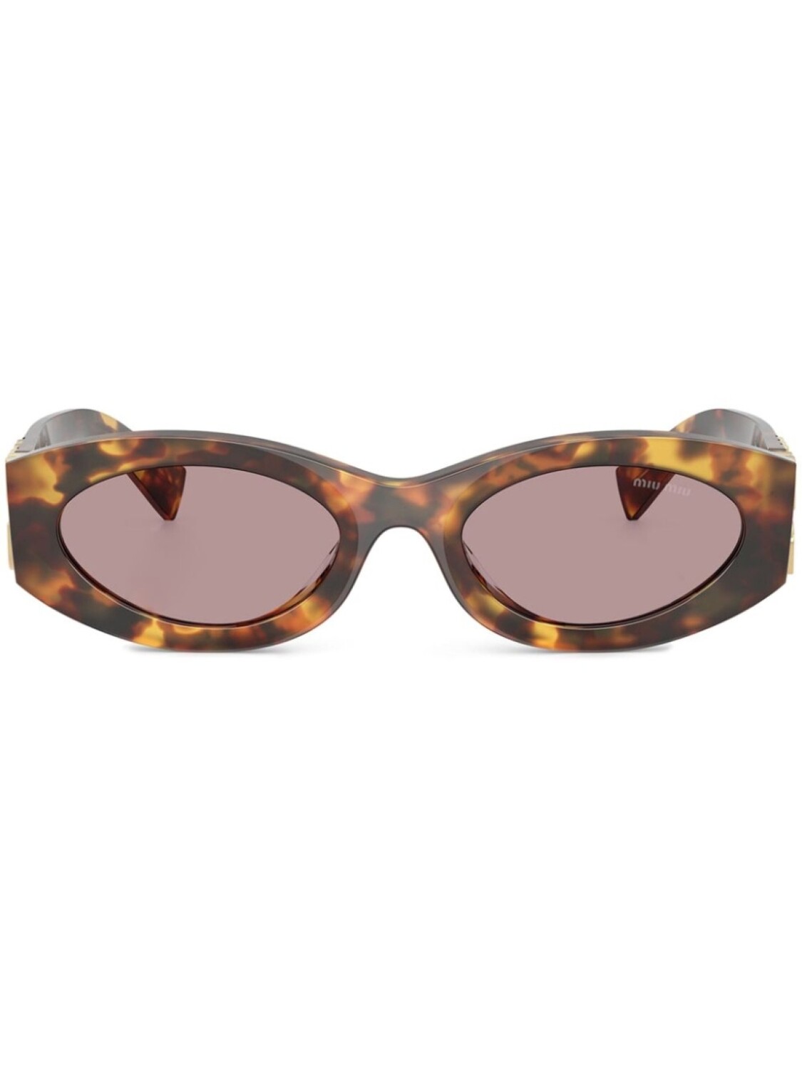 

Солнцезащитные очки с логотипом Miu Miu Eyewear, коричневый