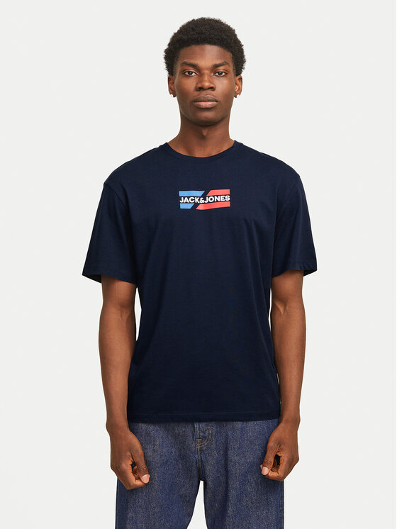 

Футболка regular fit Corp Graphic 12268415 Jack&Jones, синий