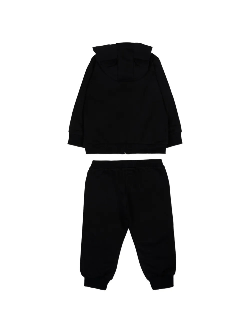 Спортивный костюм с капюшоном и графическим изображением мишки Moschino Kids, черный — фото 2