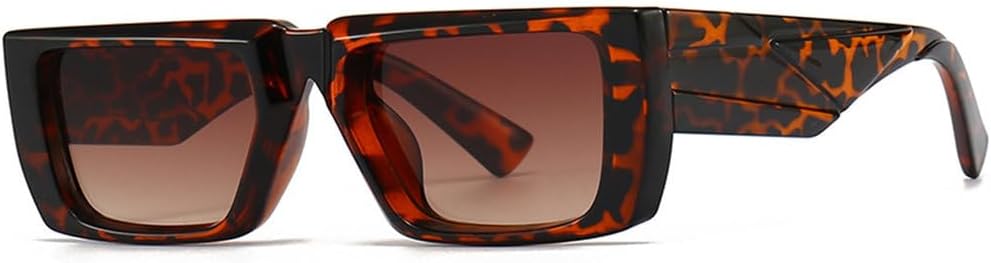 

Модные солнцезащитные очки для женщин и мужчин, трендовые солнцезащитные очки, роскошные винтажные панк-очки, зеркальные очки с защитой от УФ-излучения UV400 LVTFCO, Leopard Tea