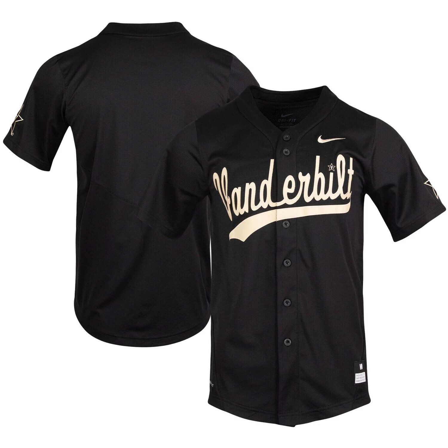 

Мужская черная бейсбольная майка на пуговицах Vanderbilt Commodores Vapor Untouchable Elite Replica Nike, Черный, Мужская черная бейсбольная майка на пуговицах Vanderbilt Commodores Vapor Untouchable Elite Replica Nike