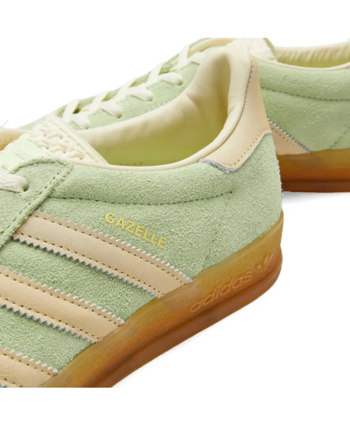 Ретро кроссовки Gazelle для дома Adidas Originals, зеленый — фото 3