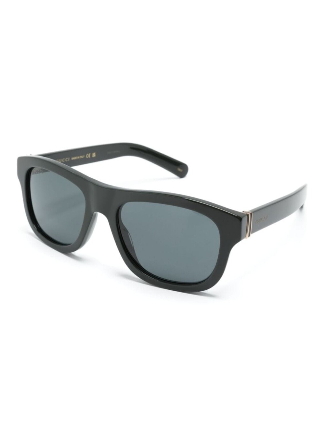 Gucci Eyewear солнцезащитные очки трапециевидной формы с логотипом, зеленый — фото 2