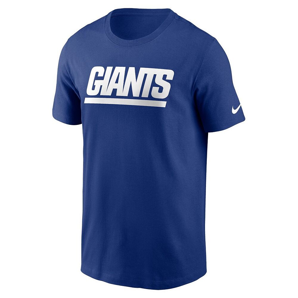 Мужская футболка Nike Royal New York Giants Primetime Wordmark Essential, цвет Gia Blue — фото 3
