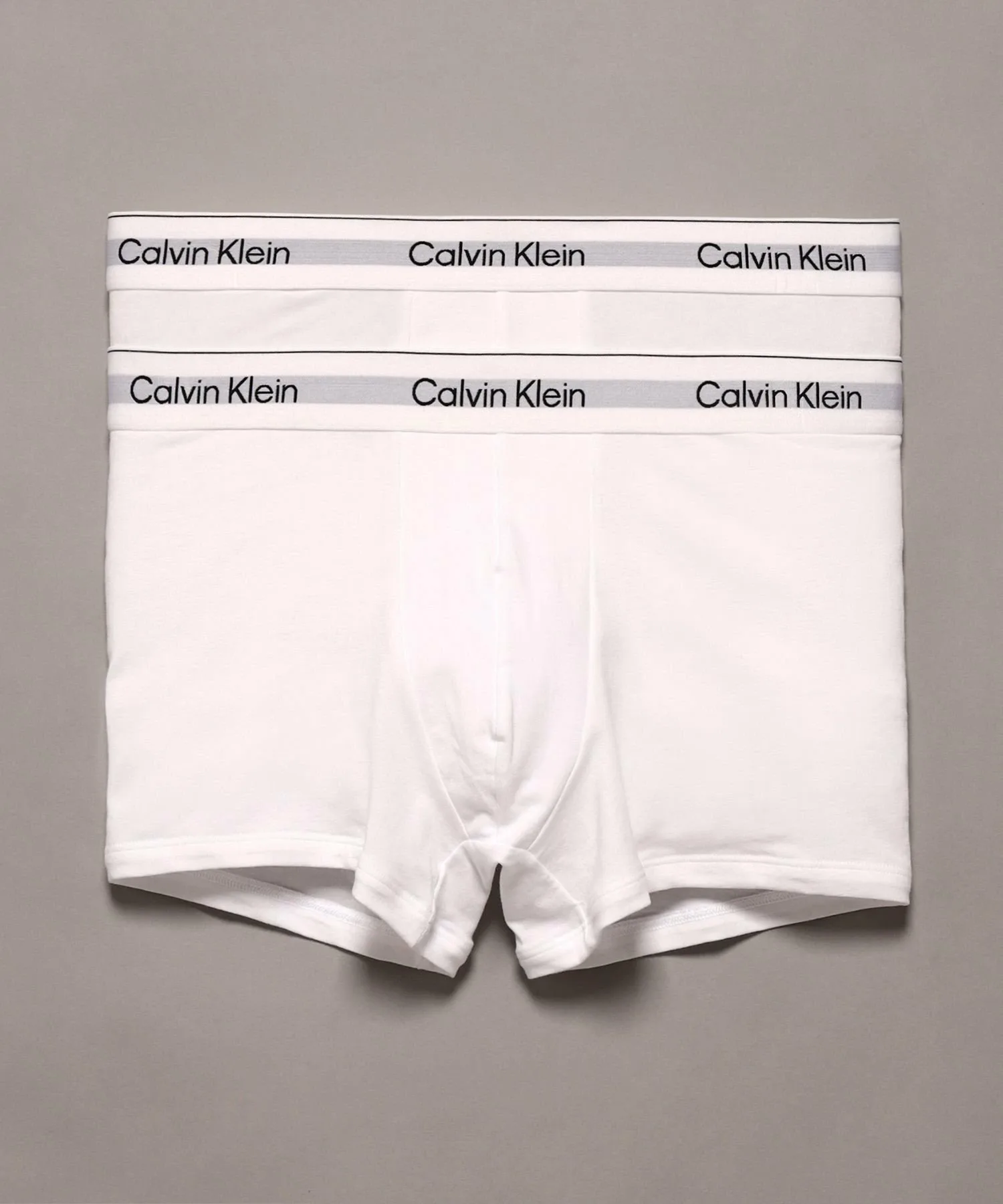 Официальный магазин Боксеры Calvin Klein Icon из эластичного хлопка, комплект из 2 штук, Calvin Klein NB4391 Как на Чон Куке, White
