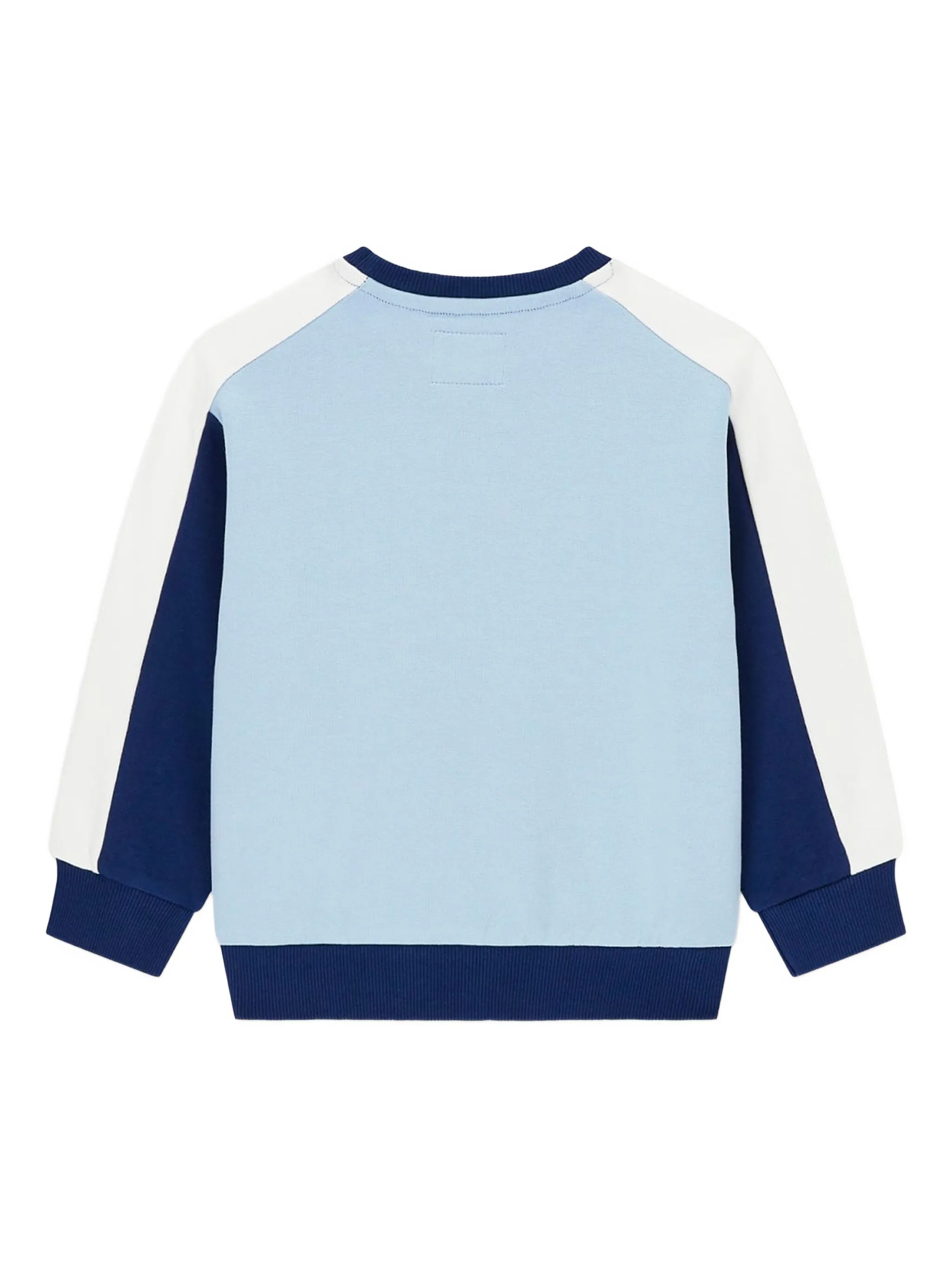 

Толстовка в стиле колор-блок с логотипом Guess Kids, синий