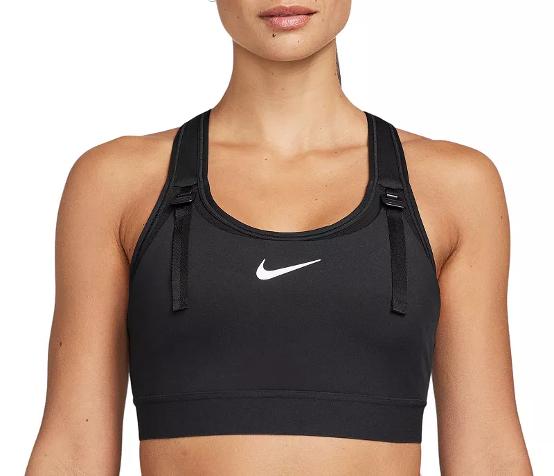 

Женский спортивный бюстгальтер Nike Swoosh для беременные и кормящих мам и насосов-качалок, черный