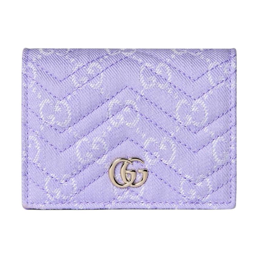 

GUCCI Кошелёк GG Marmont GG Denim с кисточками женский фиолетовый