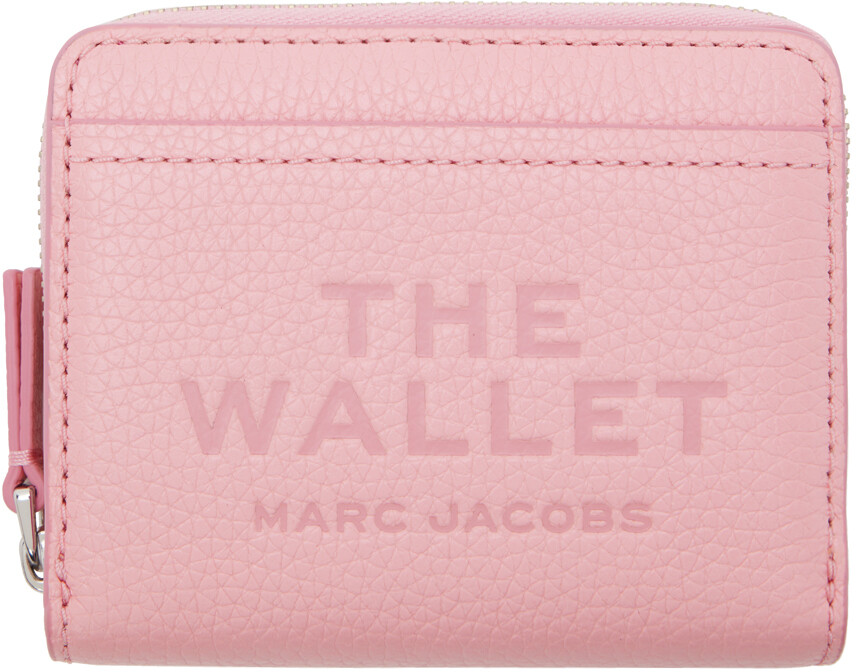 

Розовый кошелек «The Leather Mini Compact» Marc Jacobs