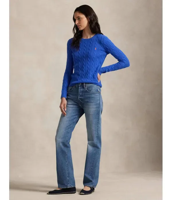 Шерстяной свитер JULIANNA regular fit Polo Ralph Lauren, синий — фото 2