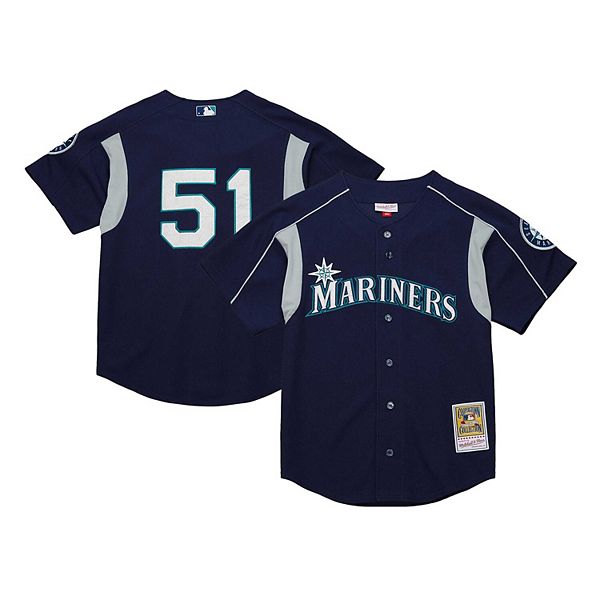 

Мужская бейсбольная майка Ichiro Suzuki Seattle Mariners Cooperstown Collection Mitchell & Ness